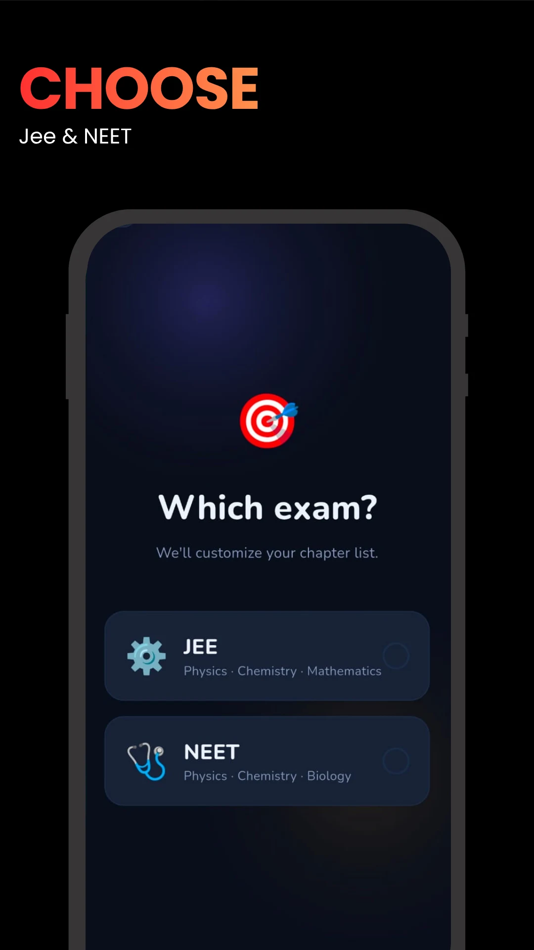 JEE NEET Prep Study Planner screenshot